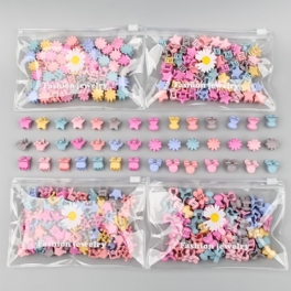 30st Flickor Colorful Mini Hair Claw Clips Clamps Accessories