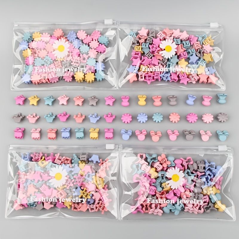 30st Flickor Colorful Mini Hair Claw Clips Clamps Accessories