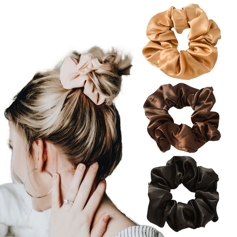 Imitation Silk Hår Scrunchies Mjuk Satin För Hår För Hår Bekväma Små Siden Scrunchy Mjukt Hår Slipsnören Hästsvanshållare För Kvinnor Flickor Håraccessoarer