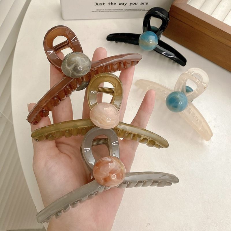Stort Hår Klämmor För Kvinnor Flickor Stor Fjäril Vintage Gelé Käkklämma För Långt Tunt Medeltjockt Hår Hjärta Fransk Design Hårtillbehör