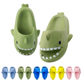 Bebis Mjuksulor Anti-halk Shark Design Slides Tofflor Inomhusskor För Pojkar Flickor