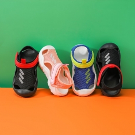 Bebis Summer Sandals Mesh Outdoor Athletic Andas Halkfria Skor För Pojkar Flickor