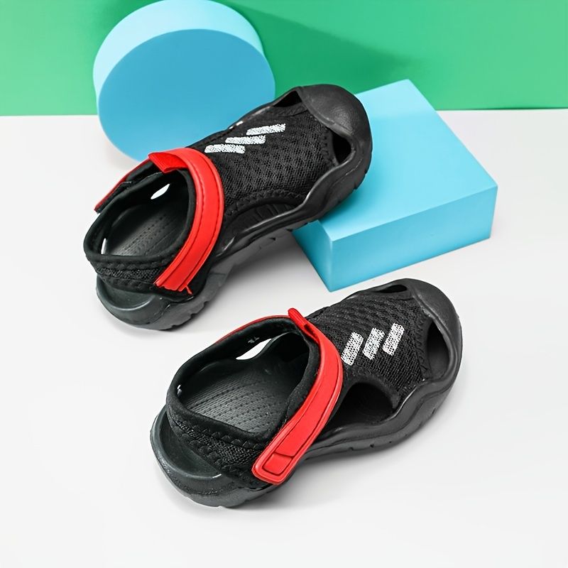 Bebis Summer Sandals Mesh Outdoor Athletic Andas Halkfria Skor För Pojkar Flickor