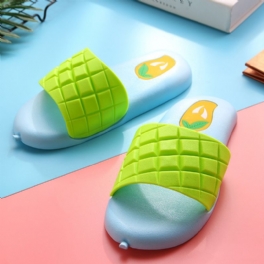 Pojkar Flickor Mjuksulor Anti-halk Mango Design Tofflor Cartoon Indoor Slides