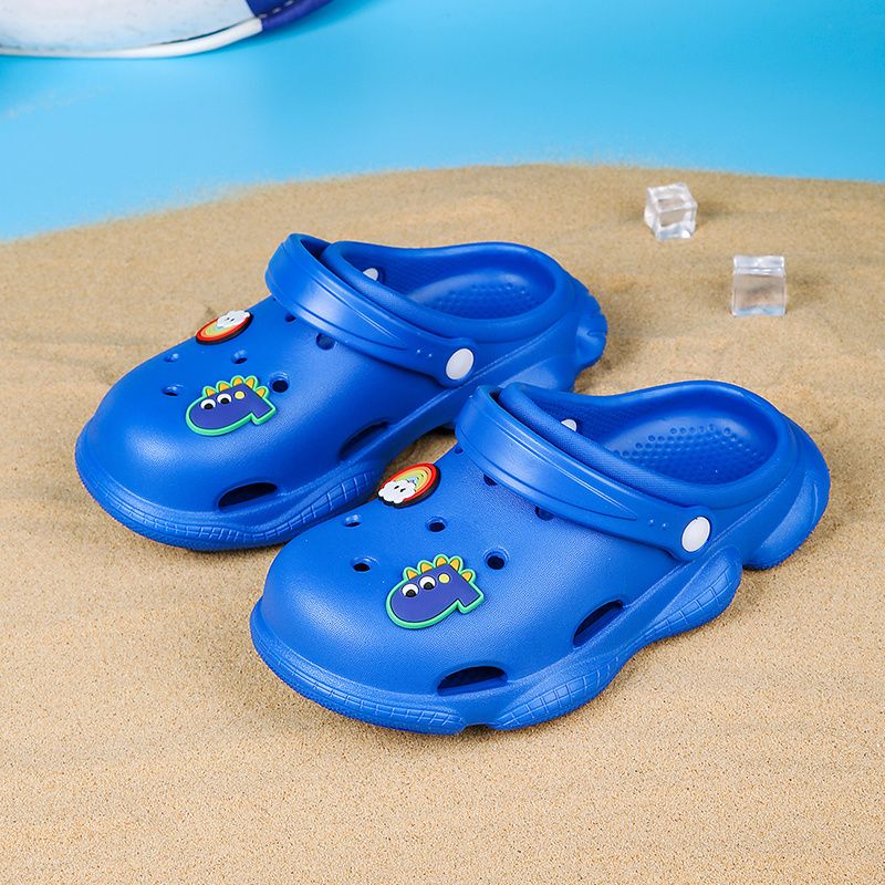 Tecknad Pojkar Flickor Bebis Pojke Hål Skor Strand Tofflor