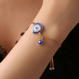 1 St Rhinestone Devil Eye Armband Etniskt Berlocker Present Födelsedagspresenter För Kvinnor Fru Flickor Henne