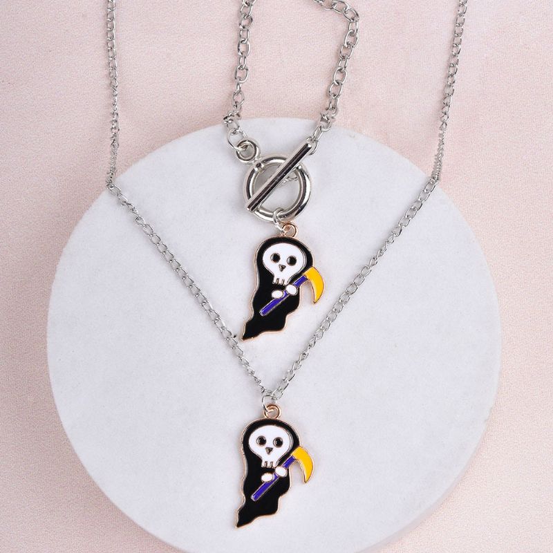 2st Halloween Söt Elf Ghosts Barn Halsband Armband Set