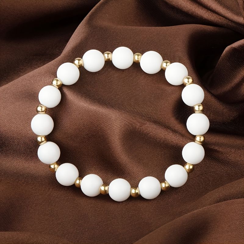 8mm Natursten Pärlstav Handgjorda Armband Smycken Present Födelsedagspresenter För Kvinnor Mamma Fru Flickor Henne