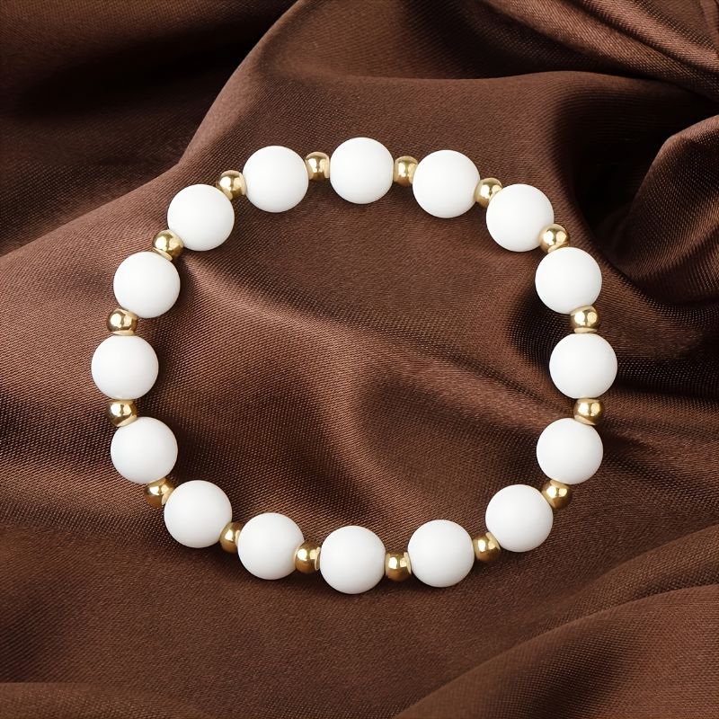 8mm Natursten Pärlstav Handgjorda Armband Smycken Present Födelsedagspresenter För Kvinnor Mamma Fru Flickor Henne