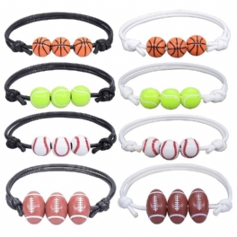 Barn Basket Fotboll Volleyboll Sladd Armband Justerbara Pojkar Flickor Barnpresent