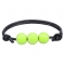 2 Black String Tennis Balls