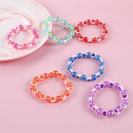 Flickor Love Beads Armband Födelsedagspresent