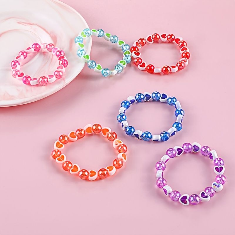 Flickor Love Beads Armband Födelsedagspresent
