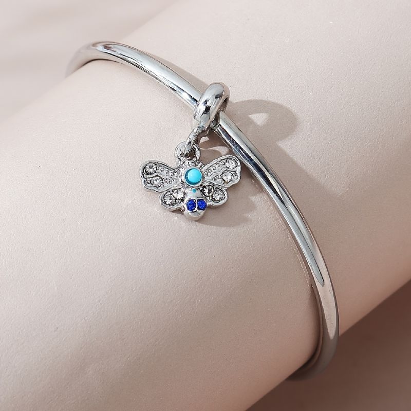 Rhinestone Butterfly Hänge Armband Berlocker Smycken Presenter Till Tonårsflickor Dotter Syster Bästa Vän Vänskap Henne