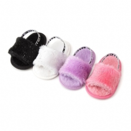 Bebis Flickor Tofflor Mjuksulor Anti-slip High Top Prewalker Skor