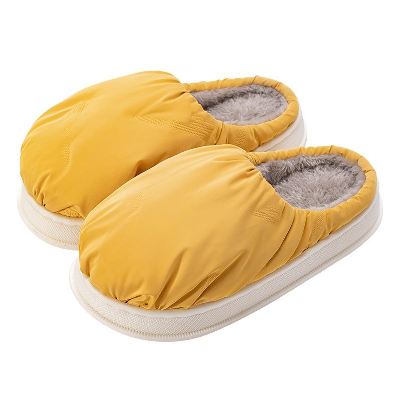 Flickfleece Termiska Halkfria Tofflor Plysch Mjuk Sula Slip-on För Vintern Hem