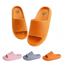 Flickor Casual Enkla Slip-on Tofflor Halkfria Lättviktsduschsandaler Med Rutschkanor För Hem