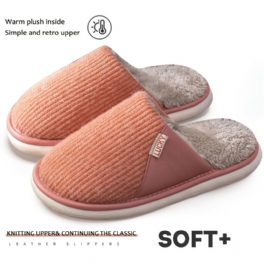 Flickor Casual Halkfria Tofflor Fleece Thermal Soft Slip On För Hem Inomhus