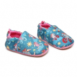 Infant Bebis Pojkar Tofflor Mjuksulor Slip-on Inomhus Utomhus Loafers