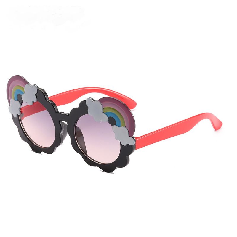 Barns Rainbow Rund Ram Solglasögon Uv-skydd Solskyddsglasögon För Flickor Pojkar