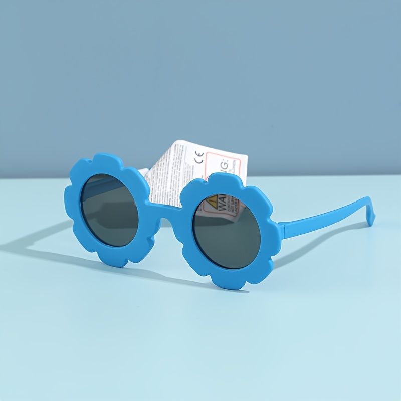Barnsolglasögon För Flickor Uv-skydd Blomformade Solskyddsglasögon