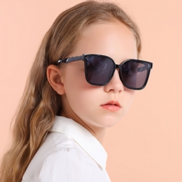 Flickor Casual Silikon Polariserade Solglasögon Uv-skydd Stora Ramglasögon För Utomhusresor