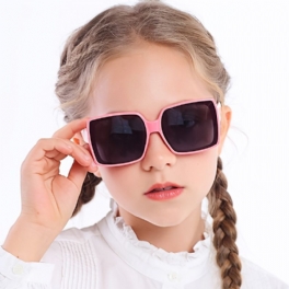 Fyra Till Elva År Gamla Barnsolglasögon Silikon Polariserade Fyrkantiga Solglasögon