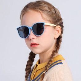 Ultralätta Runda Silikonsolglasögon Med Hel Ram För Barn