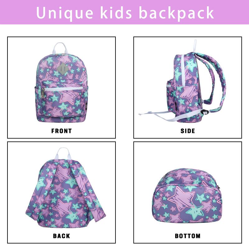 Barnryggsäck Lätt Förskoleryggsäck Vattentät Klassisk Casual Daypack Söt Tecknad Skolbokväska För Småbarn Pojkar Flickor (stjärna)