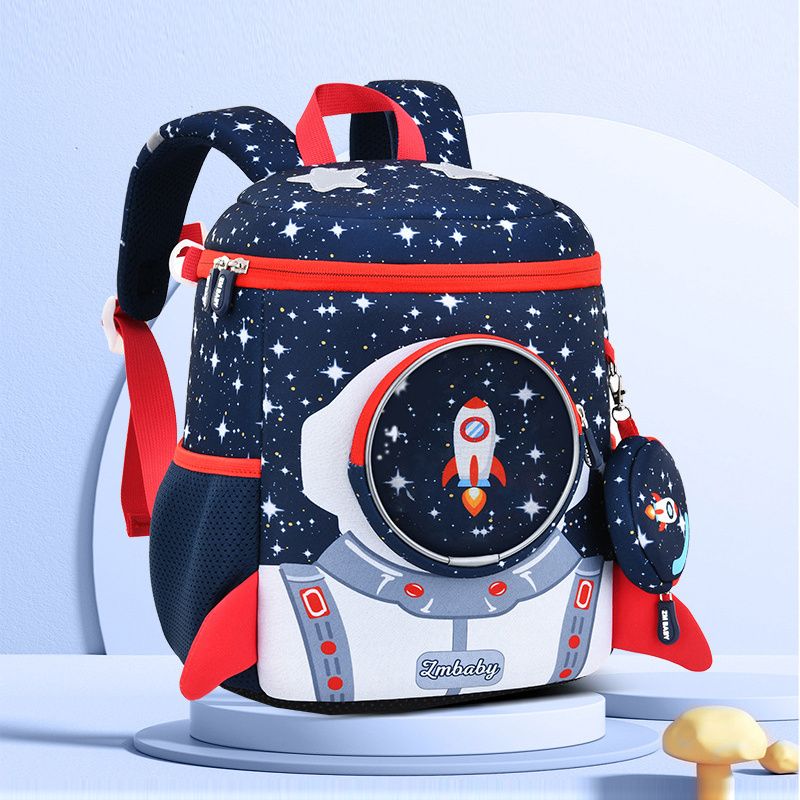 Astronautryggsäck För Barn Förskola Vattentät Axelväska Flickor Pojkar Grundskola Tecknad Rymd Ryggsäck För