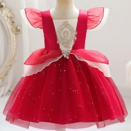 Barn Flickor Prinsessklänning Högtidlig Klänning För Julaftonsfest Födelsedagskostym Cosplay Kinesiska Nyåret