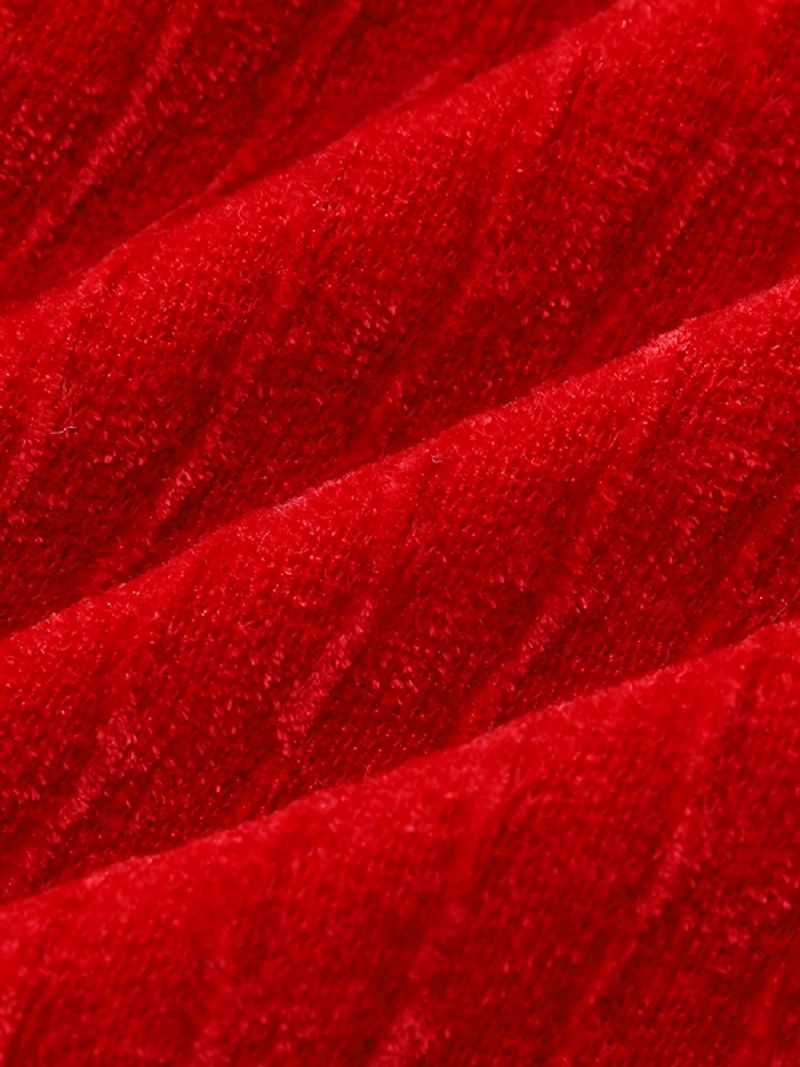 Bebis Flickor Princess Röd Ärmlös Rosettklänning Barn Småbarnskläder
