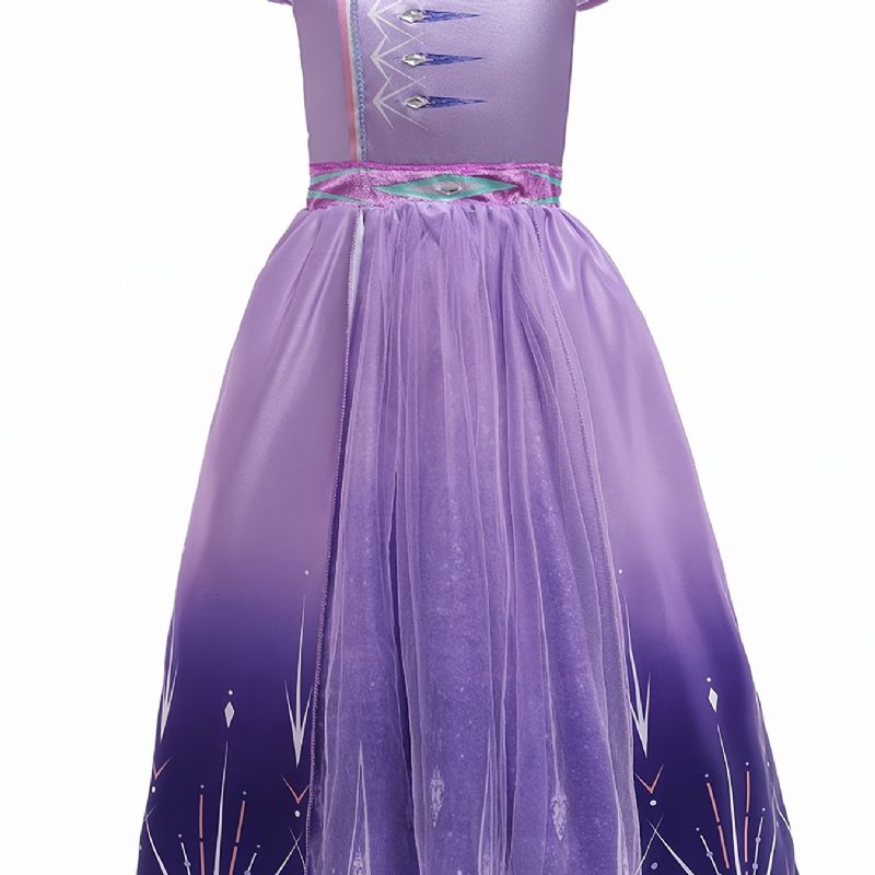 Flickor Elegant Princess Dress Costume For Performance Formella Tillfällen Lila