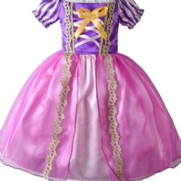Flickor Princess Dress Cosplay Kostym För Fancy Up Party