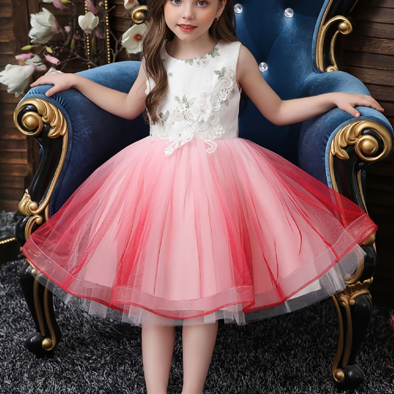 Flickor Princess Dress Högtidsklänning För Julaftonsfest Födelsedagsklänning