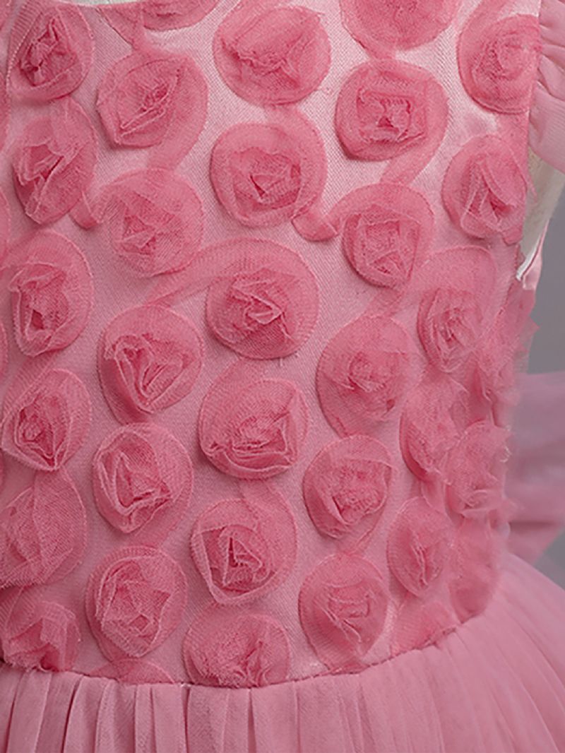 Flickor Prinsessan Bröllopsklänning Barn Blomma Födelsedagsfest Pageant Tutu Tyll Prinsessklänningar
