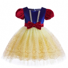 Flickor Prinsessklänning Sammet Tutu Klänning Prestandaklänning Till Nyår Julafton Födelsedagsfest Cosplay Outfit Barnkläder