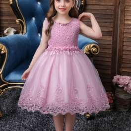 Tjejer Prinsessklänning Högtidsklänning För Julaftonsfest Födelsedagsklänning Barnkläder