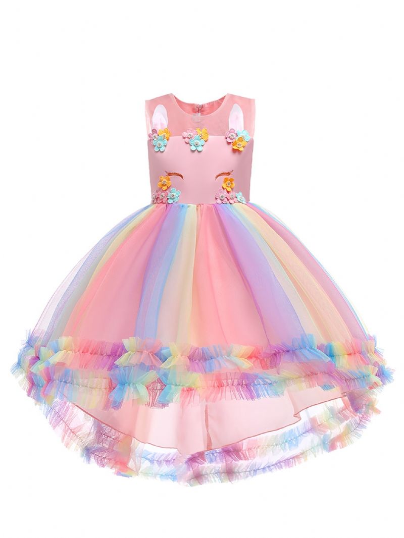 Unicorn Flickor Princess Dress