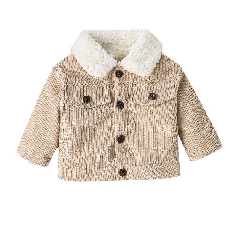 Bebis Pojkar Flickor Fleece Termojacka Ytterkläder För Vinter Bebiskläder