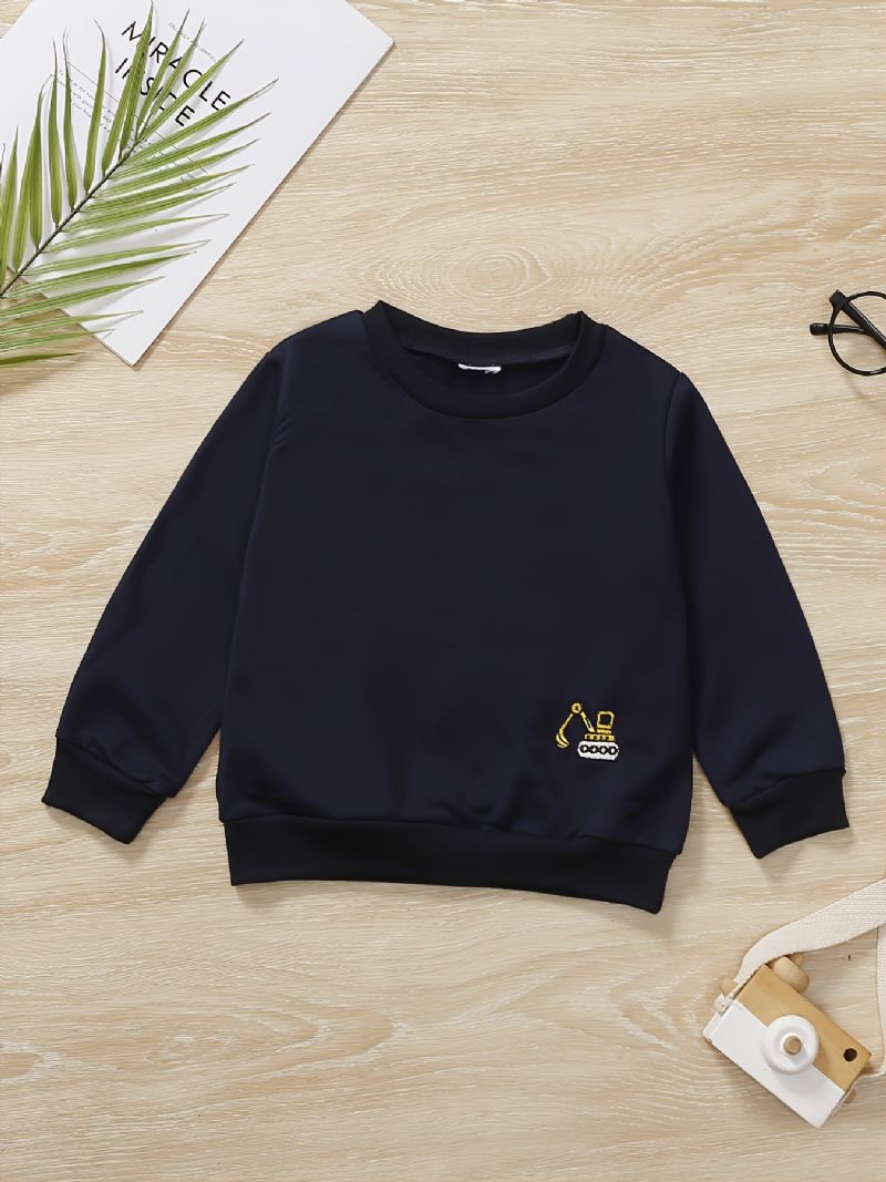 Pojkar Randig Casual Loose Sweatshirt Jacka