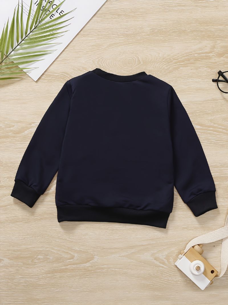 Pojkar Randig Casual Loose Sweatshirt Jacka