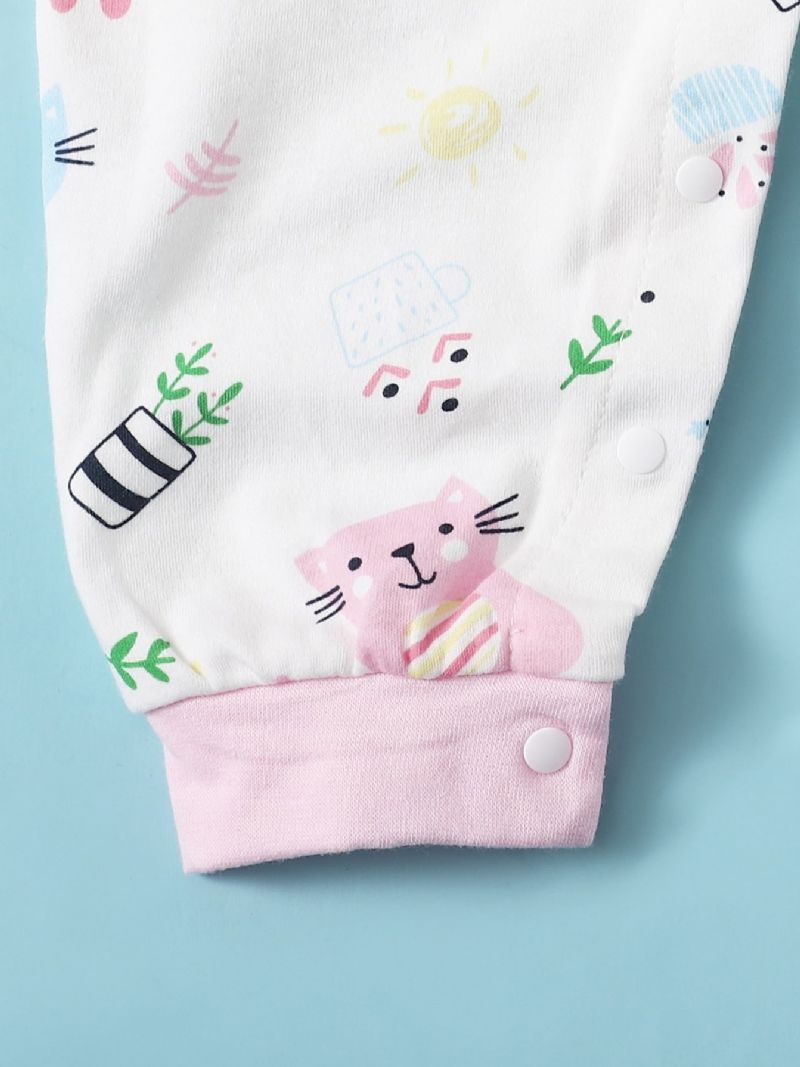 Bebis Flickor Långärmad Jumpsuit Romper Bodysuit