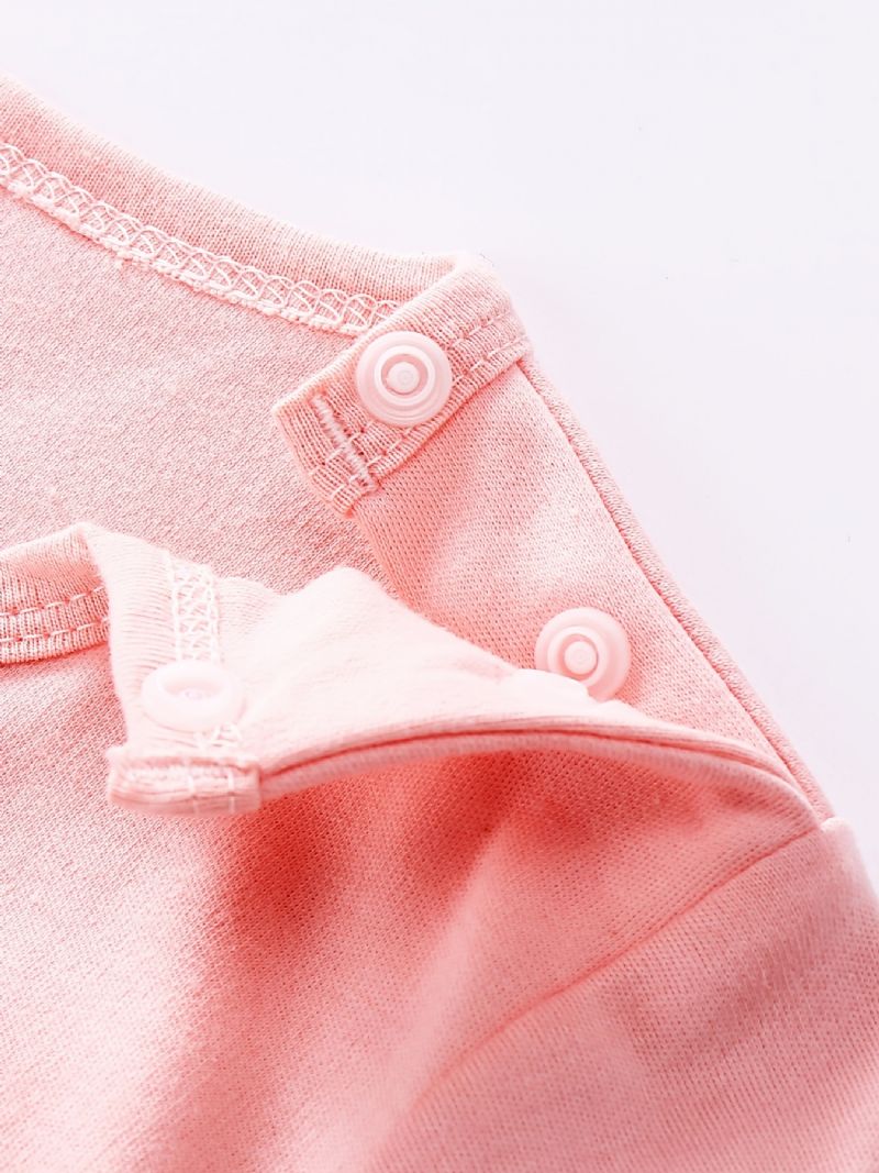 Bebis Flickor Långärmad Kanin Print Jumpsuit Bebiskläder