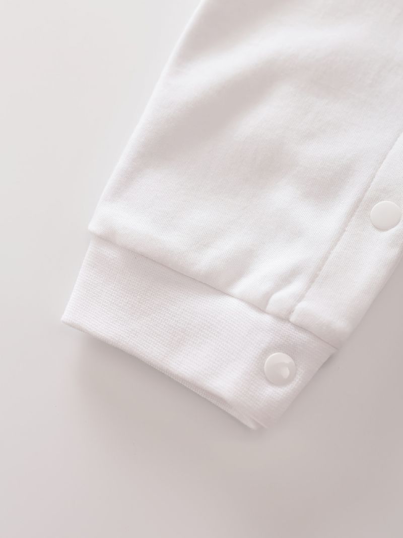 Bebis Flickor Polo Neck Gentleman Jumpsuit Bebiskläder