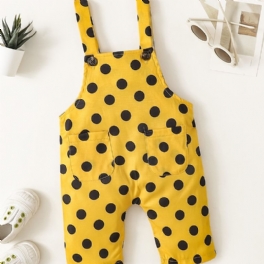 Flickor Polka Dot Suspender Byxor Jumpsuit Bebiskläder