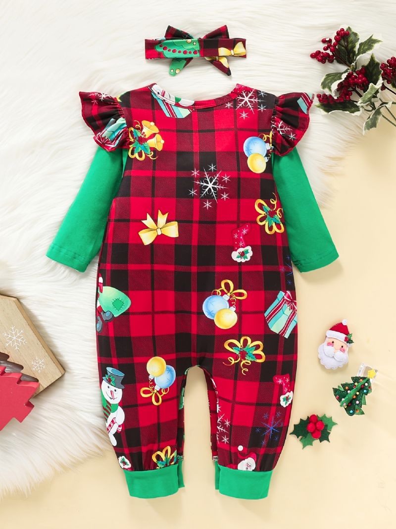 Jul Jumpsuit Romper För 0-24 Månader Bebis Flickor