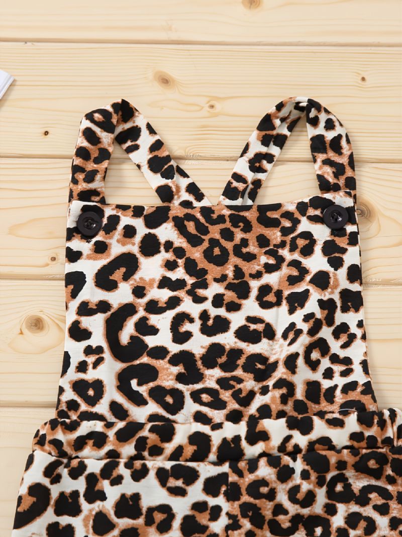 Småbarn Bebis Flickor Ärmlös Jumpsuit Flare Leg Byxor Overall Barnkläder