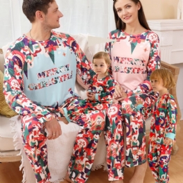 Småbarn Bebis Jul Print Långärmad Jumpsuit Rompers För Pojkar Flickor