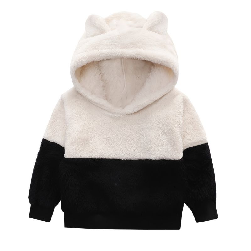 Barn Bebis Fleece Tjock Varm Dragkedja Hoodie Topp Vinter Nytt För Pojkar Flickor